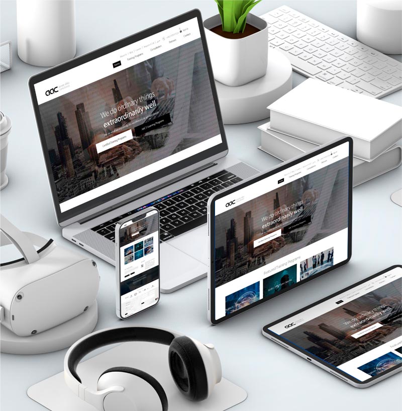 AAC Mena, Your Leadership & ISO Training Partner Full Branding & Website Design